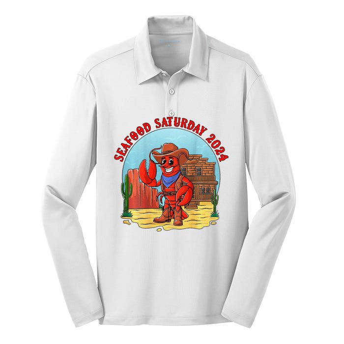 Seafood Saturday 2024 Silk Touch Performance Long Sleeve Polo