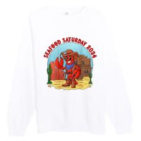 Seafood Saturday 2024 Premium Crewneck Sweatshirt