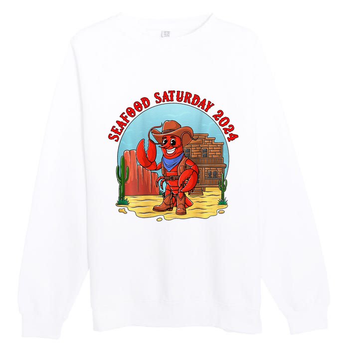 Seafood Saturday 2024 Premium Crewneck Sweatshirt