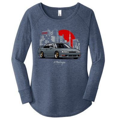 Silvia S14 (200sx) Kouki Women's Perfect Tri Tunic Long Sleeve Shirt