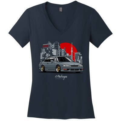 Silvia S14 (200sx) Kouki Women's V-Neck T-Shirt