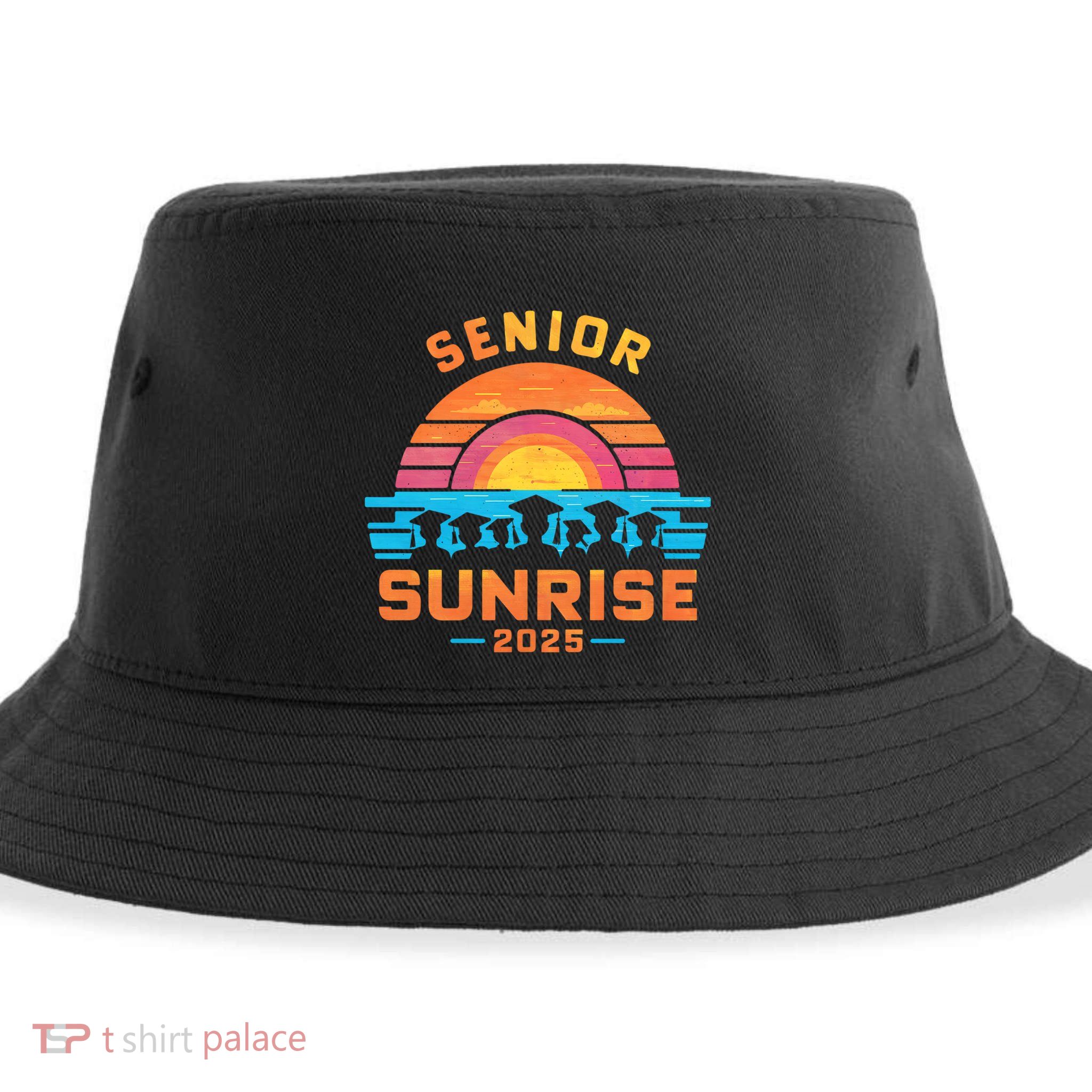 Senior Sunrise 2025 Seniors Shirts Of Class Graduation Sustainable Bucket Hat