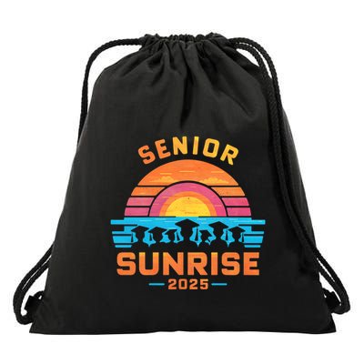 Senior Sunrise 2025 Seniors Shirts Of Class Graduation Drawstring Bag