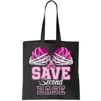 Save Second 2nd Base Baseball Breast Cancer Bag