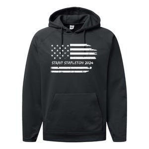 S.T.R.A.I.T S.T.A.P.L.E.To.N 2024 Usa Flag Patriotic Performance Fleece Hoodie