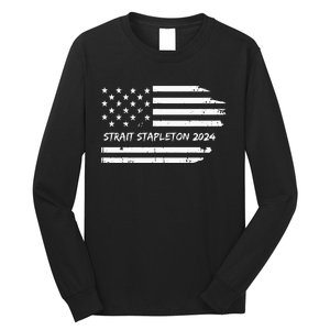 S.T.R.A.I.T S.T.A.P.L.E.To.N 2024 Usa Flag Patriotic Long Sleeve Shirt