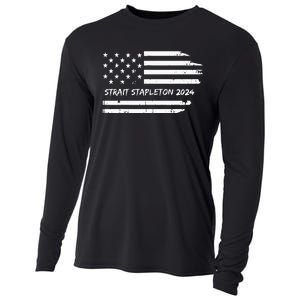 S.T.R.A.I.T S.T.A.P.L.E.To.N 2024 Usa Flag Patriotic Cooling Performance Long Sleeve Crew