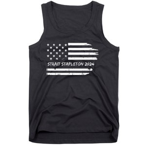 S.T.R.A.I.T S.T.A.P.L.E.To.N 2024 Usa Flag Patriotic Tank Top