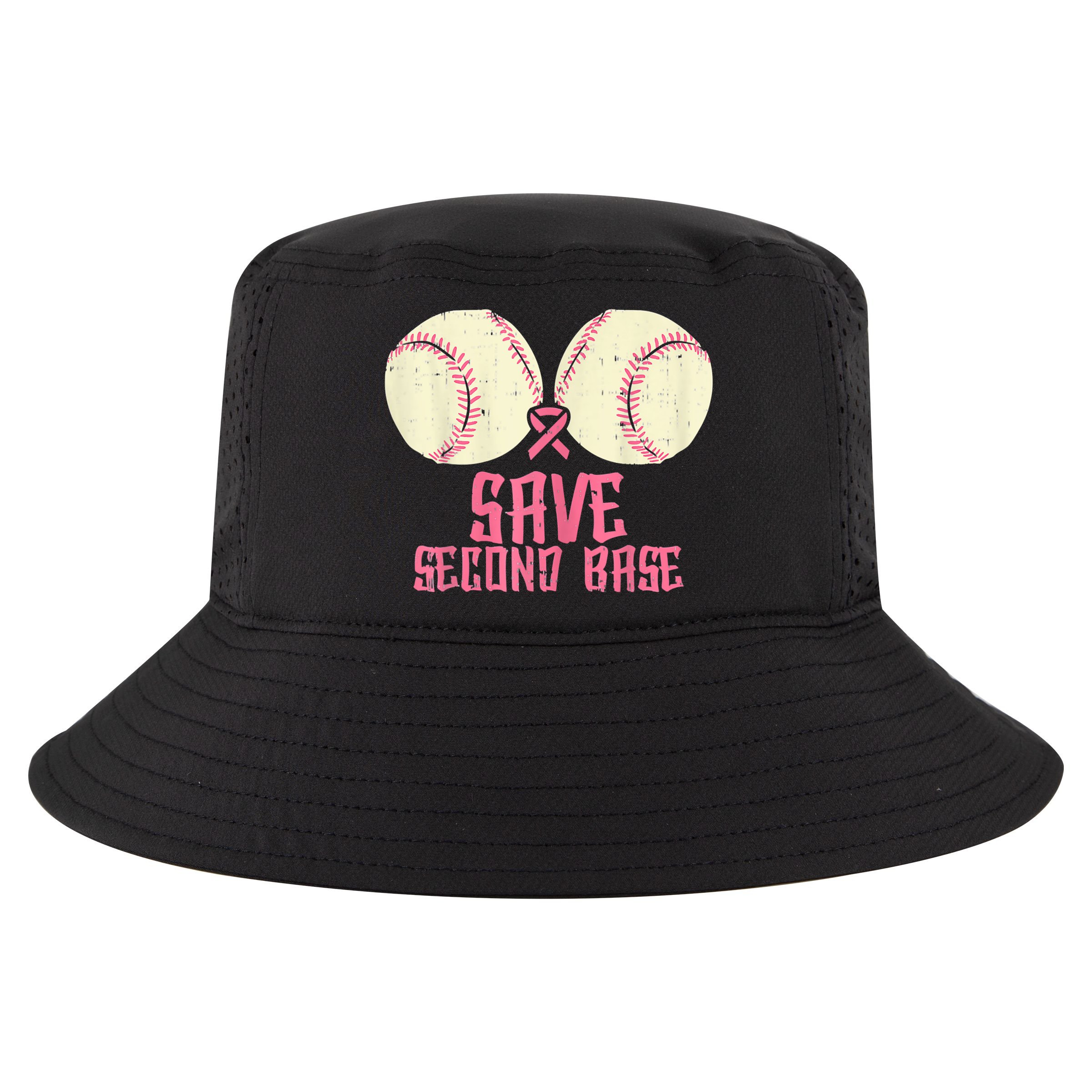 Support Save 2nd Base Breast Cancer Cool Comfort Performance Bucket Hat