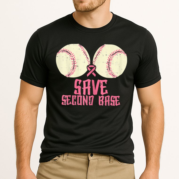 Support Save 2nd Base Breast Cancer Performance Shirt