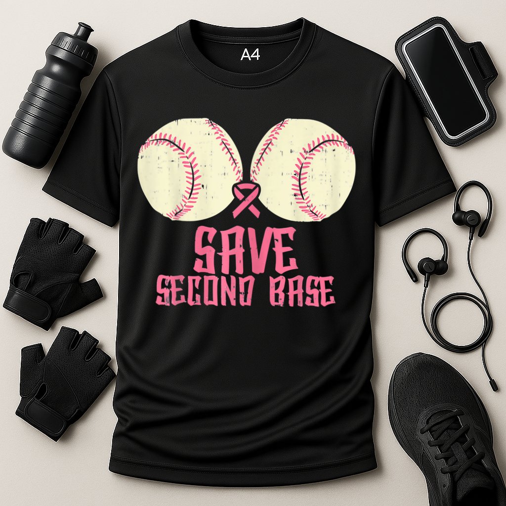 Support Save 2nd Base Breast Cancer Performance Shirt