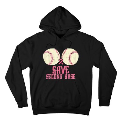 Support Save 2nd Base Breast Cancer For Women Men Classic Hoodie