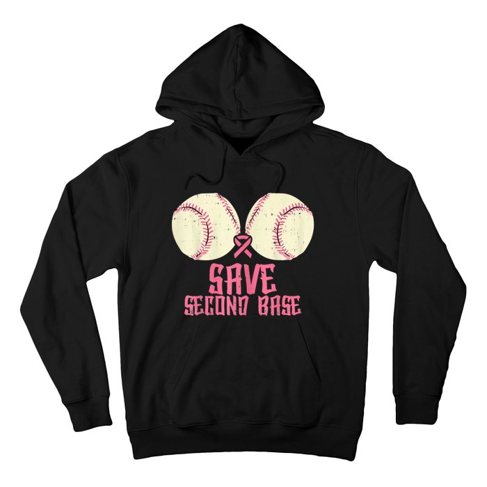 Support Save 2nd Base Breast Cancer For Women Men Classic Hoodie