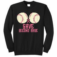 Support Save 2nd Base Breast Cancer For Women Men Classic Sweatshirt