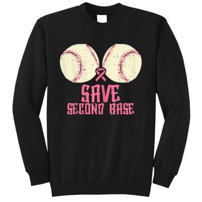 Support Save 2nd Base Breast Cancer For Women Men Classic Sweatshirt