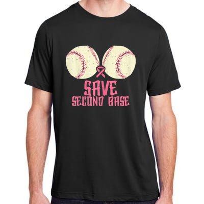 Support Save 2nd Base Breast Cancer For Women Men Classic Adult ChromaSoft Performance T-Shirt