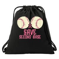 Support Save 2nd Base Breast Cancer For Women Men Classic Drawstring Bag