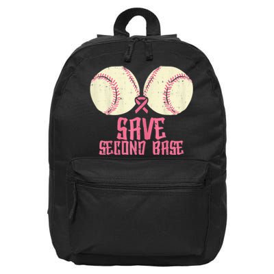 Support Save 2nd Base Breast Cancer For Women Men Classic 16 in Basic Backpack