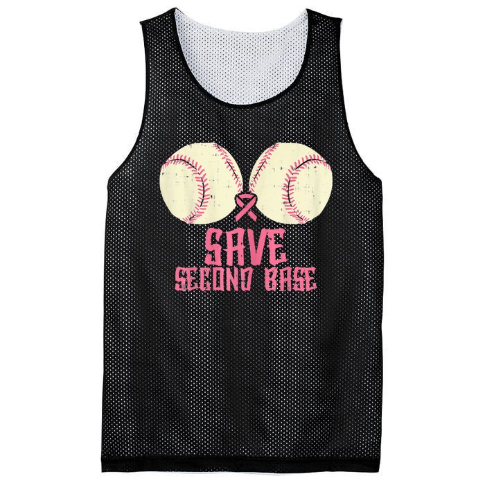 Support Save 2nd Base Breast Cancer For Women Men Classic Mesh Reversible Basketball Jersey Tank