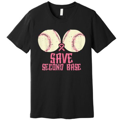 Support Save 2nd Base Breast Cancer For Women Men Classic Premium T-Shirt