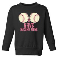 Support Save 2nd Base Breast Cancer For Women Men Classic Toddler Sweatshirt