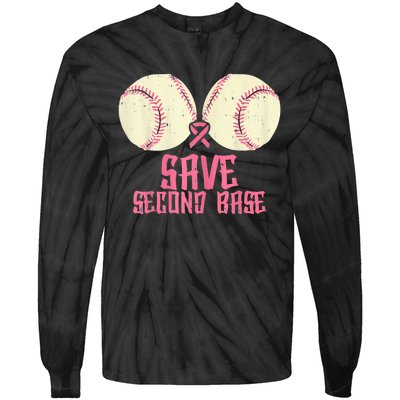 Support Save 2nd Base Breast Cancer For Women Men Classic Tie-Dye Long Sleeve Shirt