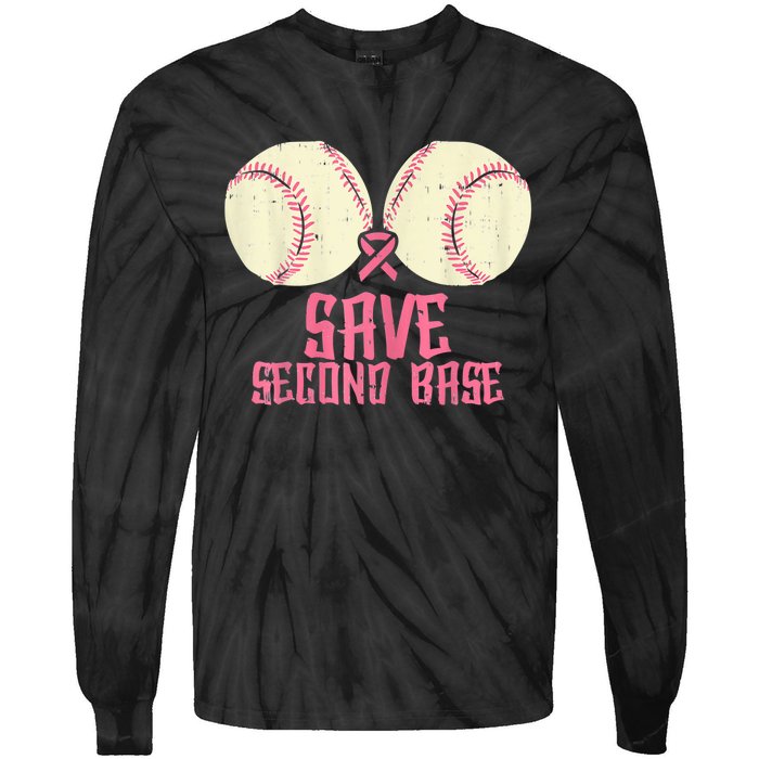 Support Save 2nd Base Breast Cancer For Women Men Classic Tie-Dye Long Sleeve Shirt