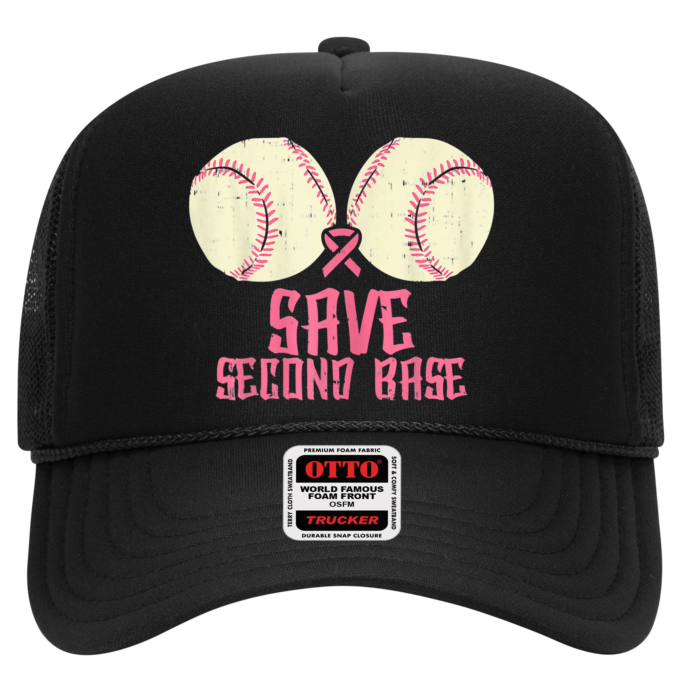 Support Save 2nd Base Breast Cancer Hat