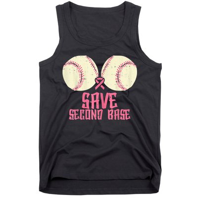 Support Save 2nd Base Breast Cancer Tank Top