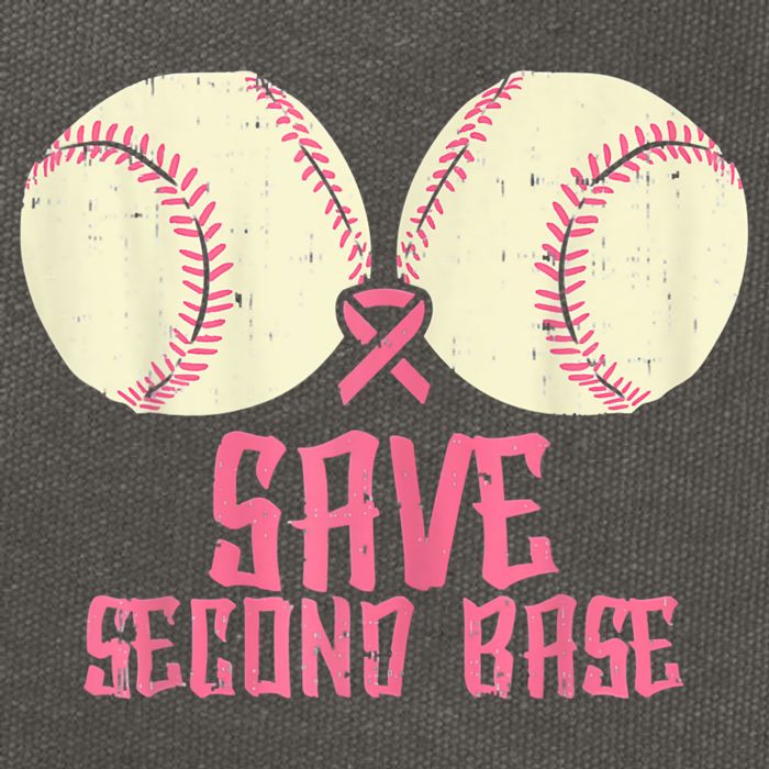 Support Save 2nd Base Breast Cancer Cotton Canvas Backpack