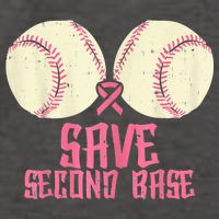 Support Save 2nd Base Breast Cancer Vector Backpack