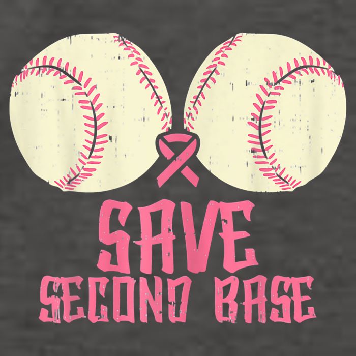 Support Save 2nd Base Breast Cancer Vector Backpack