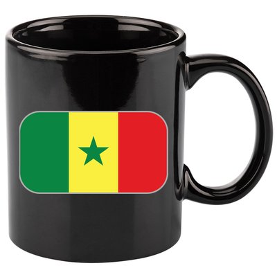 Senegal Soccer 2022 World Cup Senegalese Flag 11oz C Handle Ceramic Mug