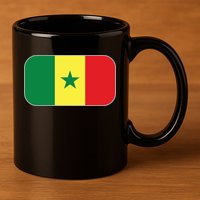 Senegal Soccer 2022 World Cup Senegalese Flag 11oz C Handle Ceramic Mug