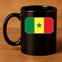 Senegal Soccer 2022 World Cup Senegalese Flag 11oz C Handle Ceramic Mug