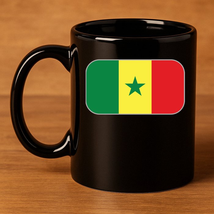 Senegal Soccer 2022 World Cup Senegalese Flag 11oz C Handle Ceramic Mug