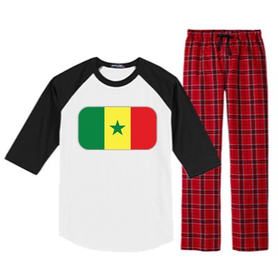 Senegal Soccer 2022 World Cup Senegalese Flag Raglan Sleeve Pajama Set