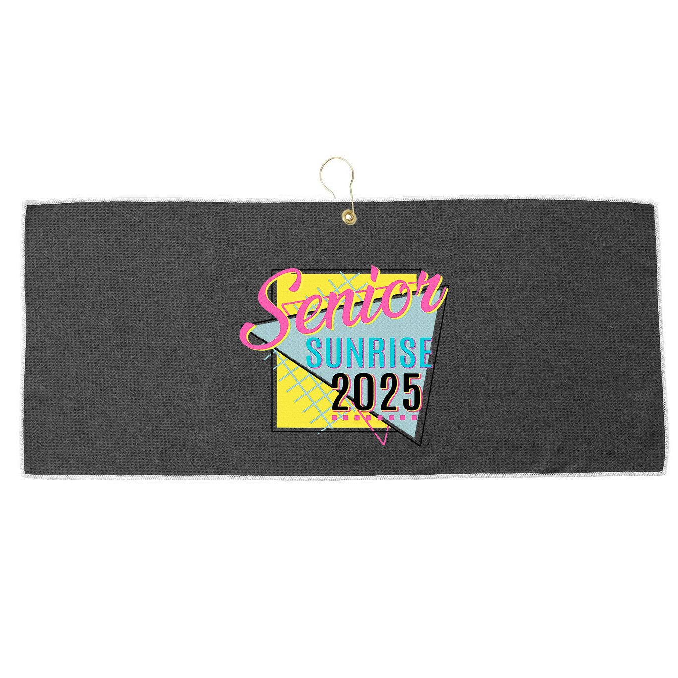 Senior Sunrise 2025 Back To School Large Microfiber Waffle Golf Towel