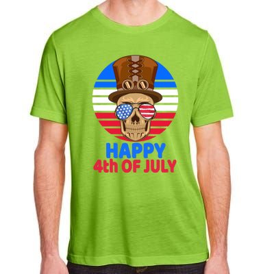 Steampunk Skull 4th Of July For Steampunk Lover July 4th Gift Adult ChromaSoft Performance T-Shirt