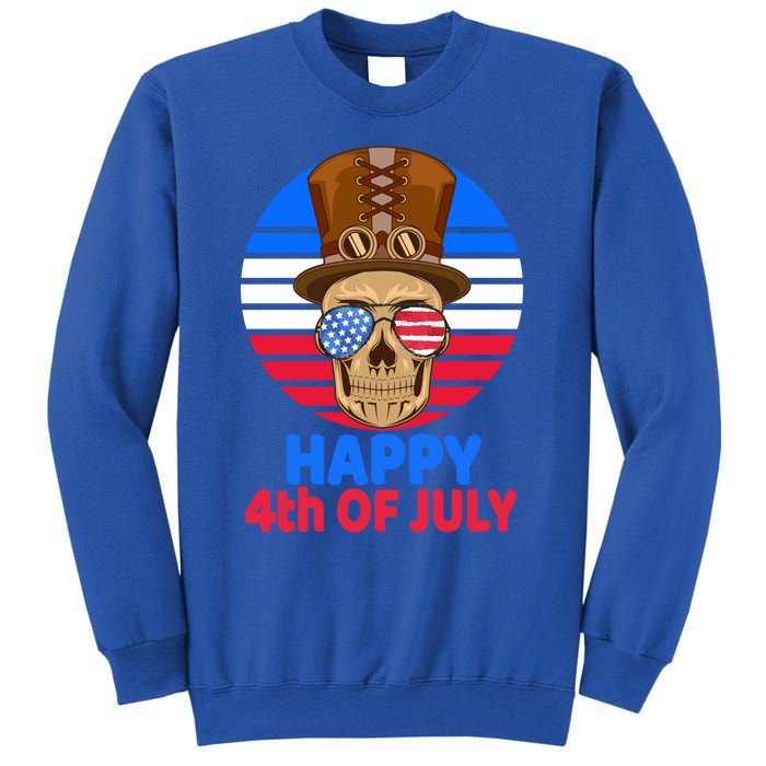 Steampunk Skull 4th Of July For Steampunk Lover July 4th Gift Sweatshirt