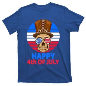 Steampunk Skull 4th Of July For Steampunk Lover July 4th Gift T-Shirt