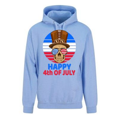 Steampunk Skull 4th Of July For Steampunk Lover July 4th Gift Unisex Surf Hoodie