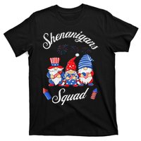 Shenanigans Squad 4th Of July Gnome American Proud Patriotic T-Shirt