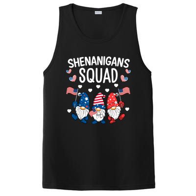 Shenanigans Squad 4th Of July Gnome Patriotic Funny Gift PosiCharge Competitor Tank