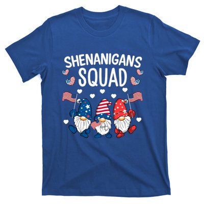 Shenanigans Squad 4th Of July Gnome Patriotic Funny Gift T-Shirt