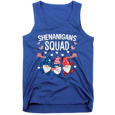 Shenanigans Squad 4th Of July Gnome Patriotic Funny Gift Tank Top