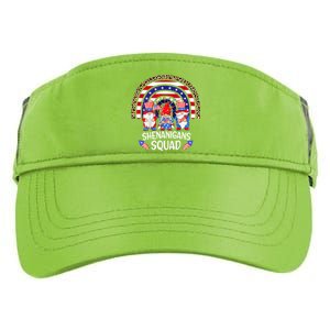 Shenanigans Squad 4th Of July Gnomes Rainbow Us Independence Funny Gift Adult Drive Performance Visor