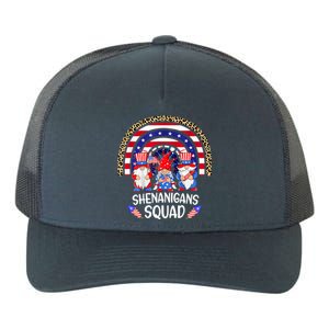 Shenanigans Squad 4th Of July Gnomes Rainbow Us Independence Funny Gift Yupoong Adult 5-Panel Trucker Hat