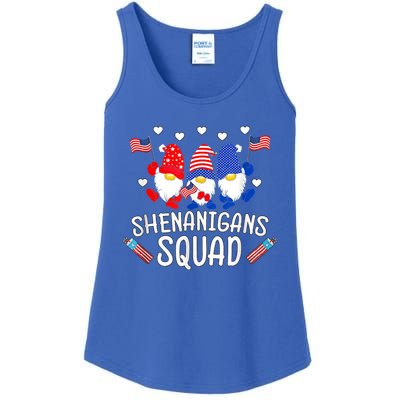 Shenanigans Squad 4th Of July Gnomes Usa Independence Day Great Gift Ladies Essential Tank