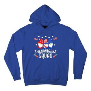 Shenanigans Squad 4th Of July Gnomes Usa Independence Day Great Gift Tall Hoodie